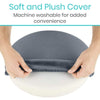 Soft and Plush Cover Machine washable for added convenience