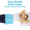 Stays Flexible While Frozen. Gel pack contours to your body