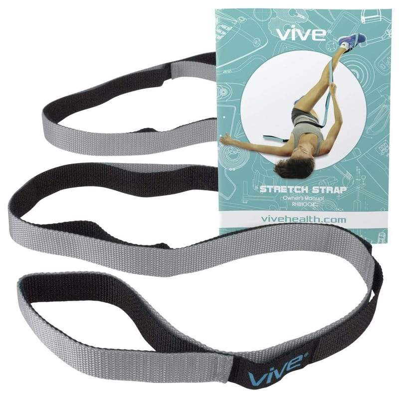 Stretch Out Strap - Yoga, Hamstring, Leg, Running & PT - Vive Health