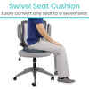 Swivel Seat Cushion Easily convert any seat to a swivel seat