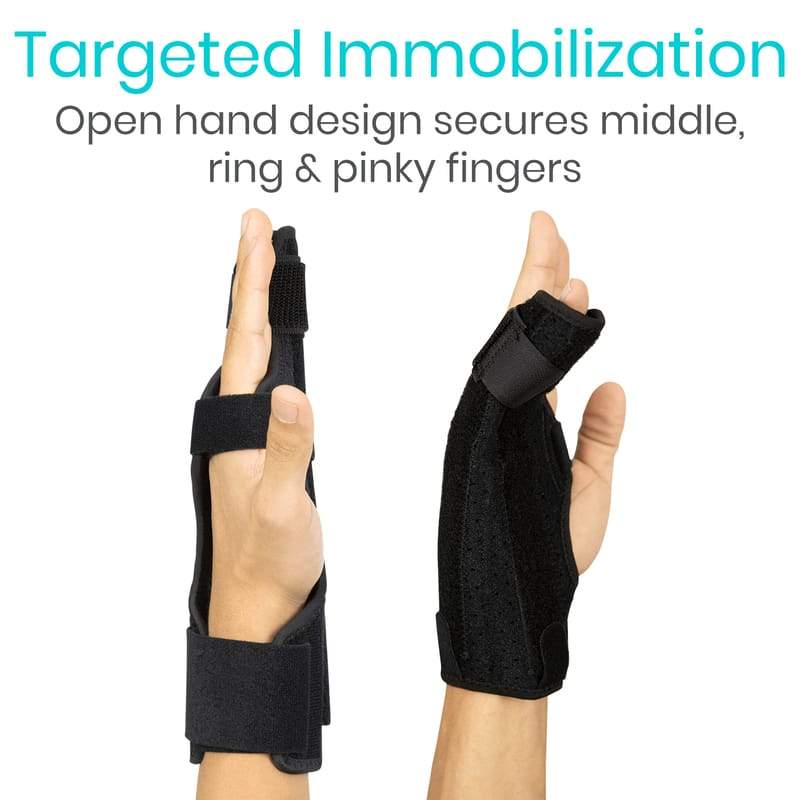Buy WITSOUL Boxer Finger Splint - Supports Pinky, Ring, Middle Metacarpals  and Knuckles - Right or Left Both Hand Adjustable Brace (COLOR BLACK) (S)  Online at Best Prices in India - JioMart.