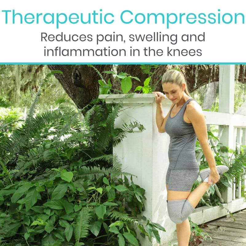 Therapeutic Compression Reduces pain, swelling and inflammation in the knees