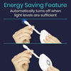 Energy Saving Feature Automatically turns off when light levels are suffiicient