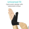 Universal Fit. Open palm design with adjustable straps