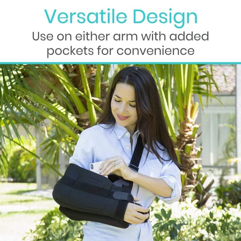 Versatile Design, Use on either arm with added pockets for convenience