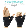 Versatile design allows for full range of motion in fingers