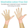 Washable latex-free gel durable gel material is tear-resistant and easy to clean