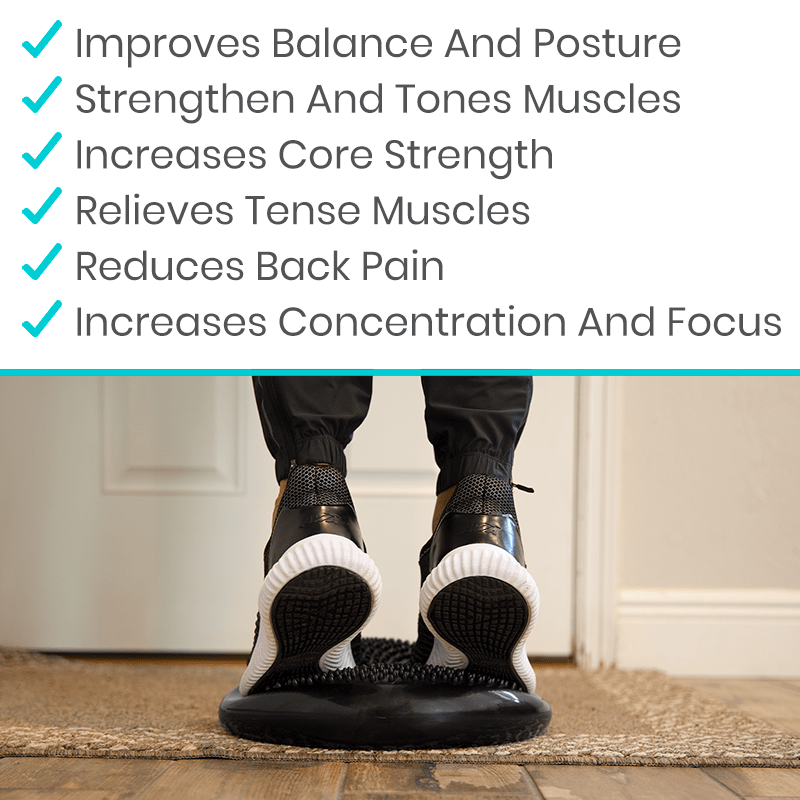 Improves balance and posture, Strengthen and tones muscles, Increases core strength, Relieves tense muscles, Reduces back pain, Increases concentration and focus