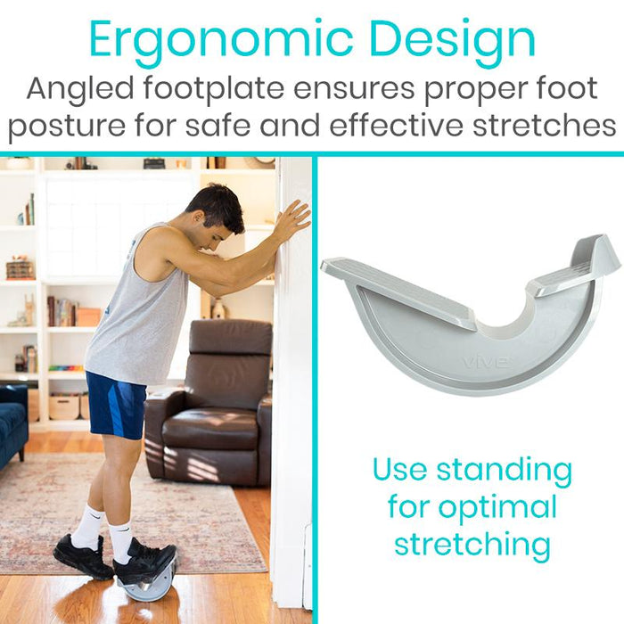 thumbnail image 2 of Achilles Tendonitis Calves Shin Splint Relief Calf Stretcher Foot Rocker Foot Ankle Stretcher 2 of 14