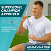 message cane, super bowl champion approved, adam vinatieri