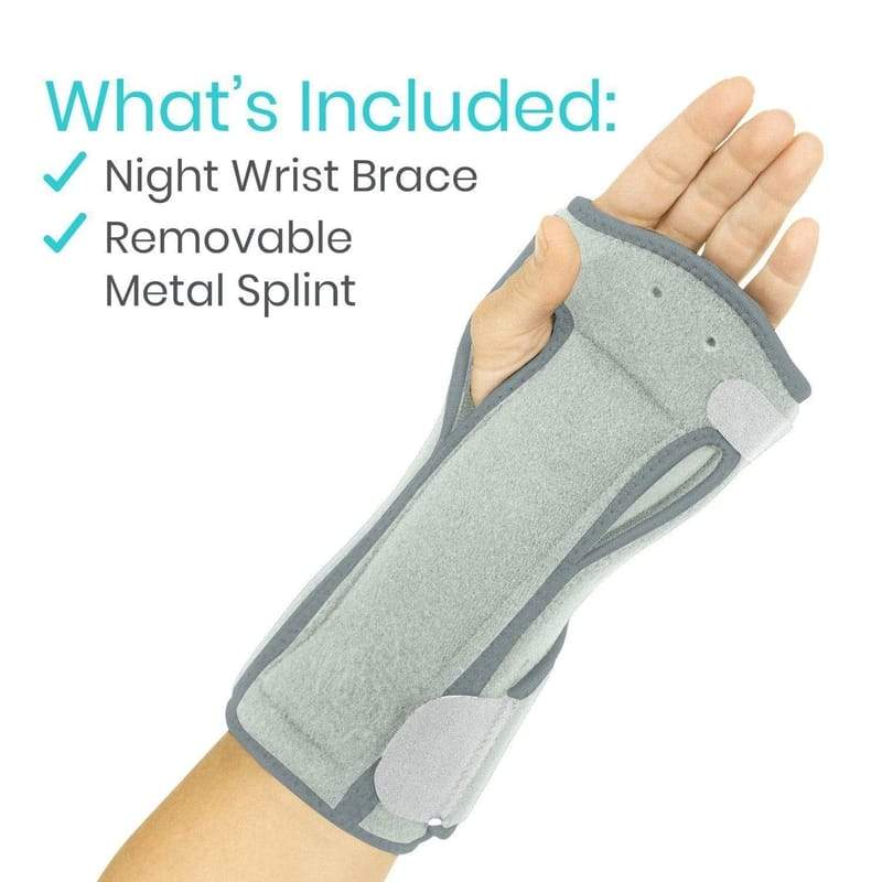 Carpal Tunnel Wrist Brace, Breathable Wrist Splint Brace Night