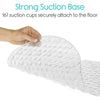 Strong suction base 167 suction cups securely attach to the floor