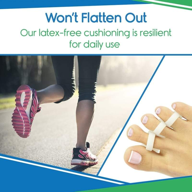 Won't Flatten Out. Our latex-free cushioning is resilient for daily use