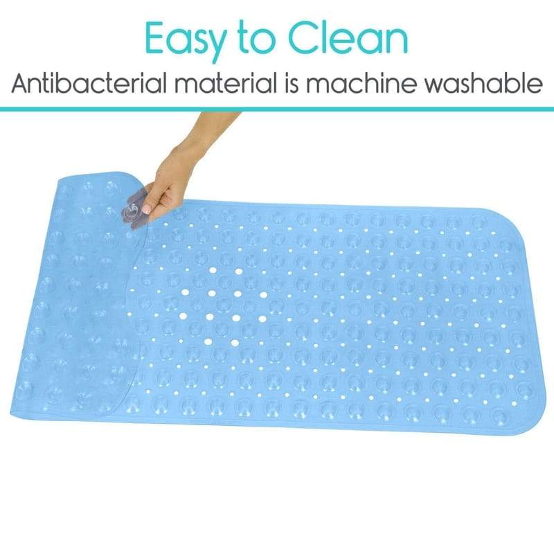 HealthSmart Charcoal Extra Long Non-Slip Bath and Shower Mat